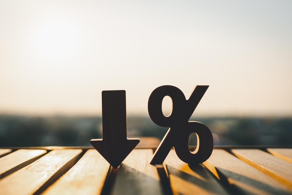 The Bank of England base rate down to 4.5%